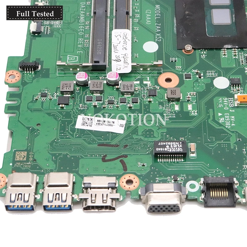 NOKOTION NBGD611005 NBGD6110056 DAZAAMB16E0 основная плата для acer Aspire E5 575G материнская ноутбука 940MX