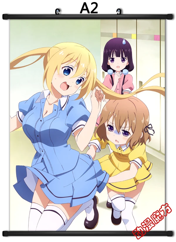 Японский аниме смесь S Maika Sakuranomiya & Kaho Hinata Mafuyu Hoshikawa домашний Декор стены прокрутки