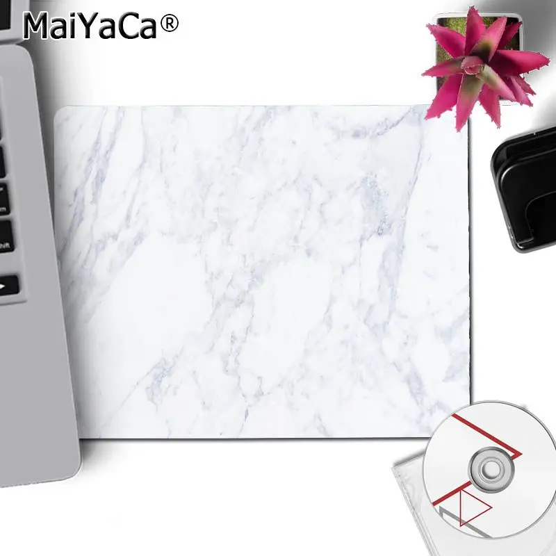 No Lock Edge18x22cm MaiYaCa белый мрамор компьютерные игровые коврики для мыши игровой коврик для мыши для ПК ноутбук - Цвет: No Lock Edge18x22cm