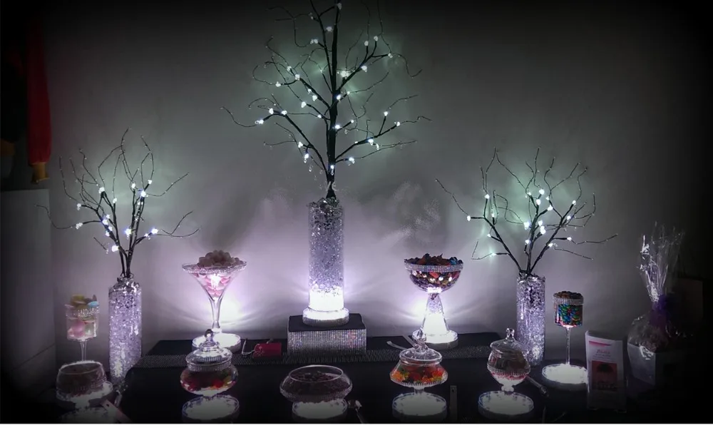 5 шт. 6 дюймовая светодиодная подсветка для стола украшение разноцветная под вазу