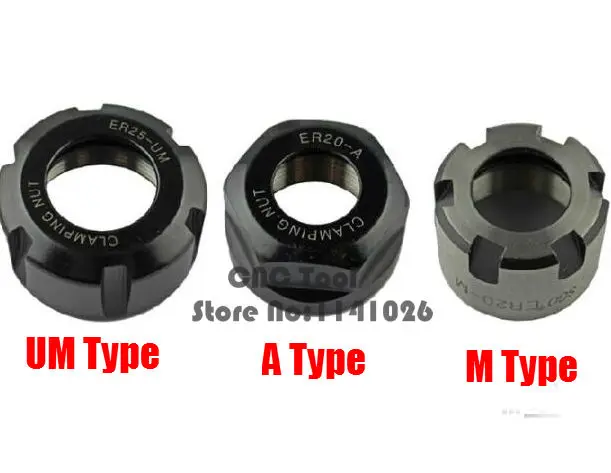 Высококачественная гайка ER8/ER11/ER16/ER20/ER25/ER32/ER40 A/M/um пружинная для фрезерного станка