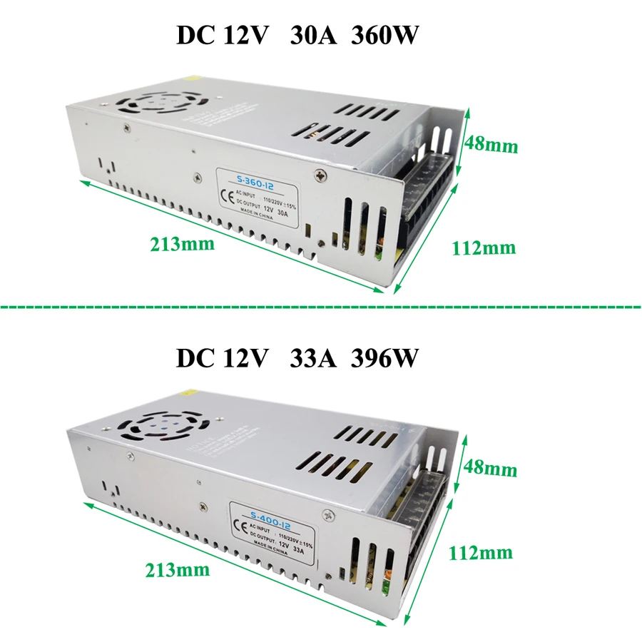 HBL светодиодный драйвер AC110V 220V блок питания 12 V 1.25A 2A 3A 5A 6.5A 10A 15A трансформатор