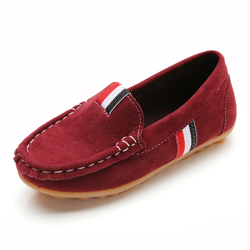 2018 Весенняя детская повседневная обувь из бархата кораллового цвета для