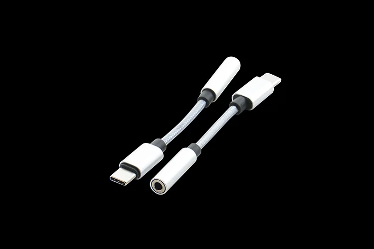 USB C до 3,5 мм адаптер для наушников, DAC Hi-Res чип, нейлоновый Плетеный usb type C до 3,5 мм Aux аудио ключ доступа адаптер совместимый w