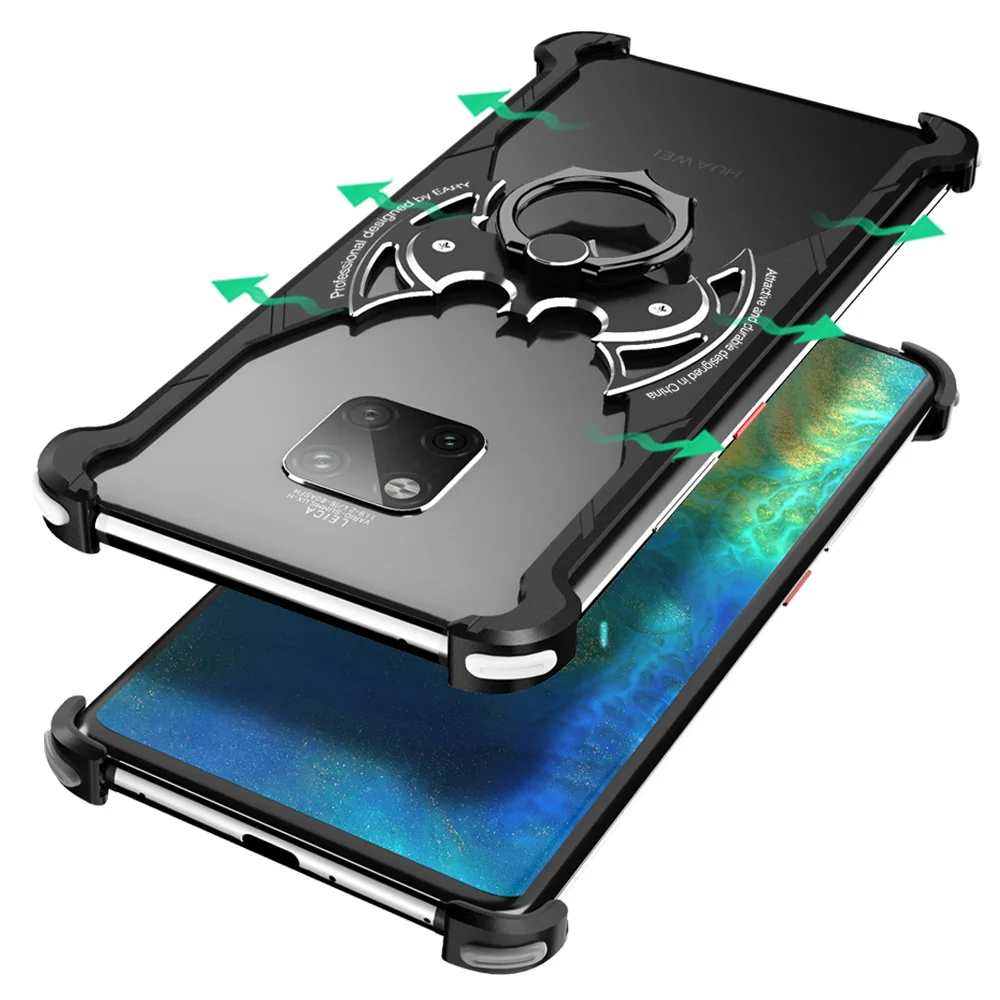 Металлический чехол OATSBASF в форме летучей мыши для Huawei p30 6 1 дюйма индивидуальный