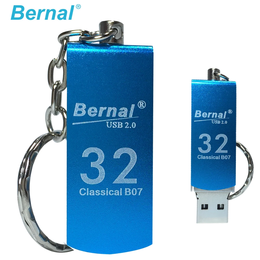 Bernal вращающаяся Металлическая usb-флеш-память 2 0 128 МБ 1 ГБ высокоскоростная
