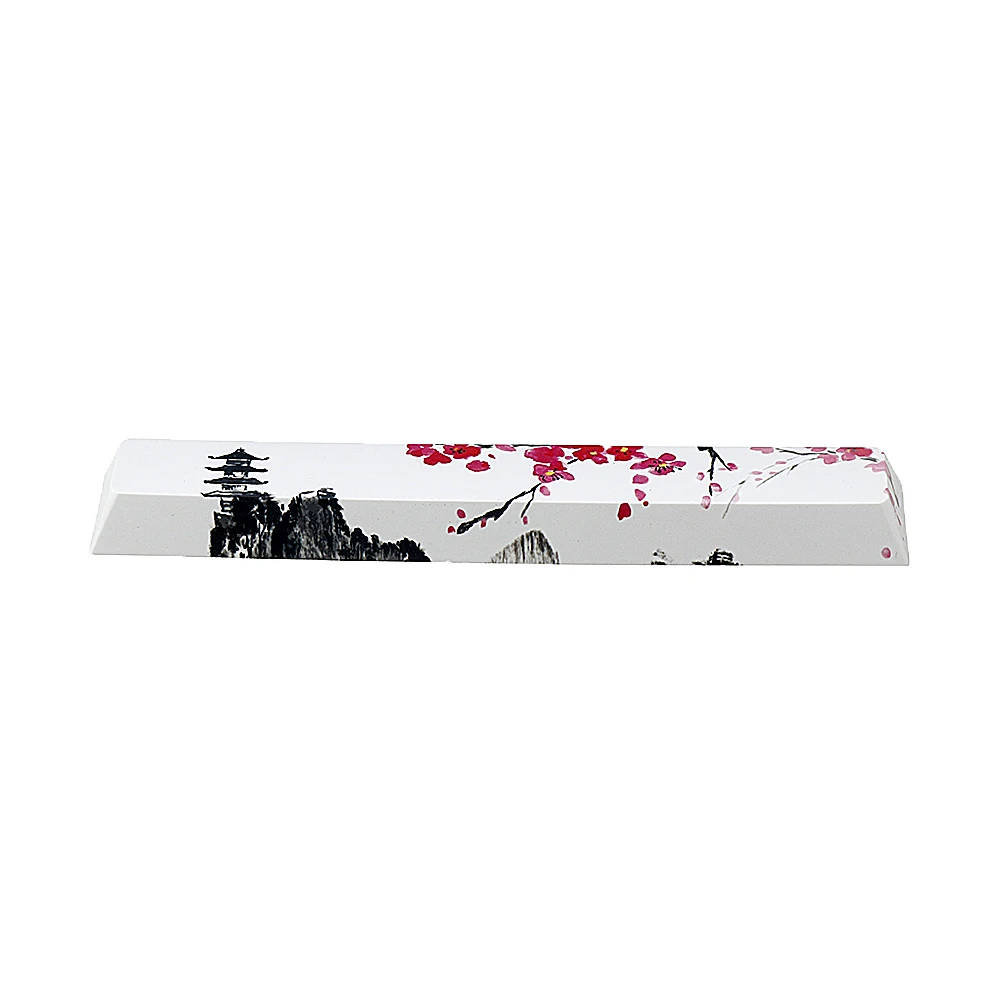 Пятисторонняя Dyesub PBT пагода Цветущая Слива пробел 6.25u Новинка Keycap