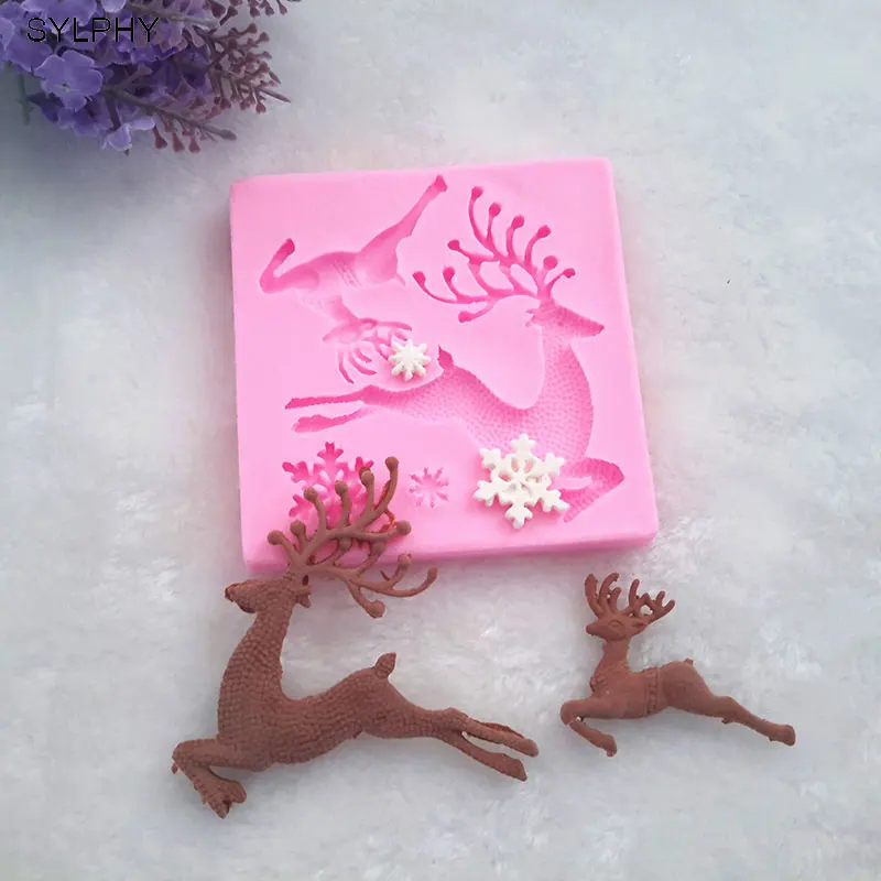 1 шт. силиконовая форма для торта в виде лося|cake mold fondant|cake decorating toolsdecorating tools |