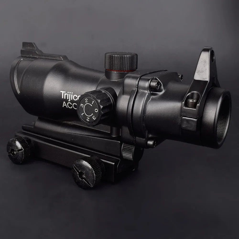 ACOG 1X32 красный точечный прицел Оптический Прицел ACOG красный точечный прицел охотничьи прицелы с 20 мм Рельсом для страйкбола пистолет