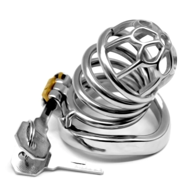 Новинка 2020 Мужская клетка верности с замком секс товары кольцо дугой