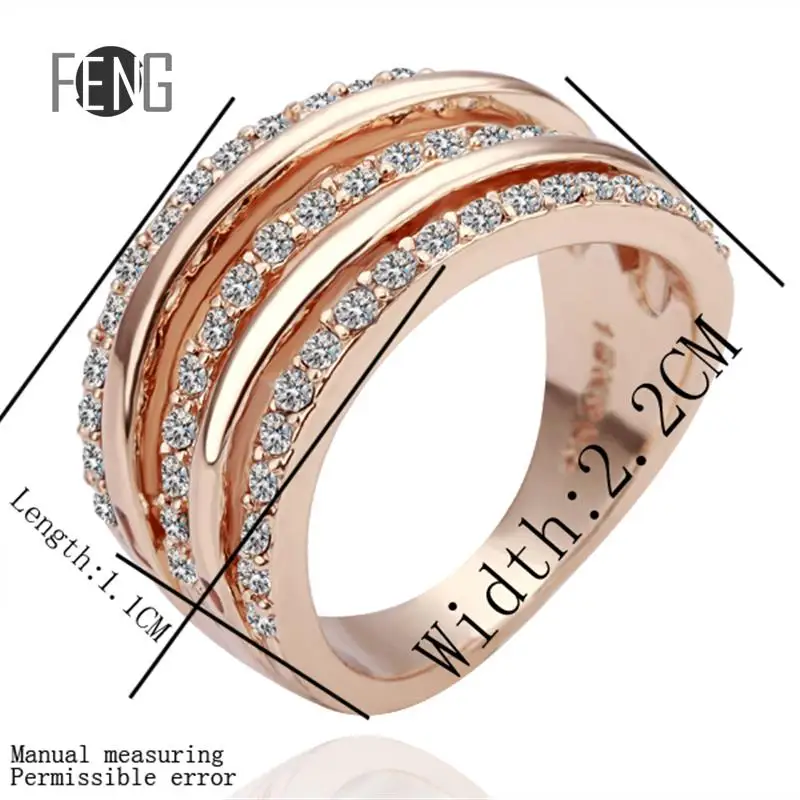 R067 Wholesale High QualityNickle Free Antiallergic New Fashion Jewelry 18K Real Gold Plated Ring For Women Shipping | Украшения и