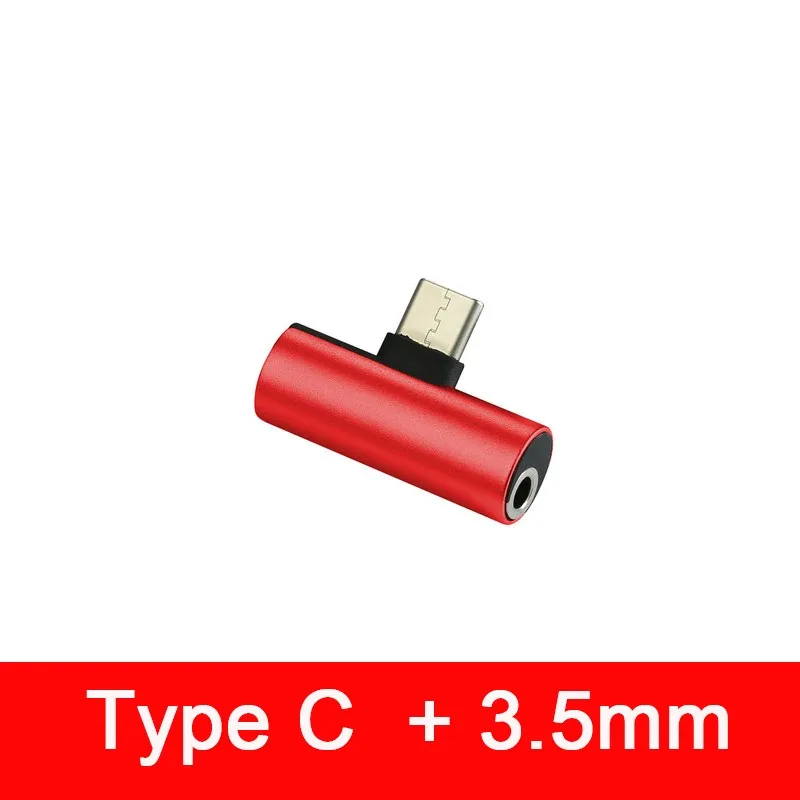 Type C And 3.5 MM 2 в 1 Тип usb C до Тип-C адаптер для samsung S8 S9 плюс Коврики 20 Pro LeEco 3 3 т Зарядное устройство аудио AUX Наушники 3,5 мм адаптер - Цвет: Type C And 3.5 MM