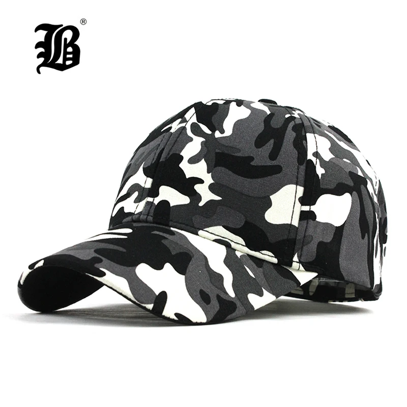 [FLB] Snow Camo Baseball Cap Men Tactical Cap Camouflage Snapback Hat For Men High Quality Bone Masculino Dad Hat Trucker F187