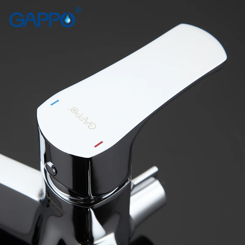 GAPPO Смесители для ванной комнаты кран настенный латунный Смеситель ванны
