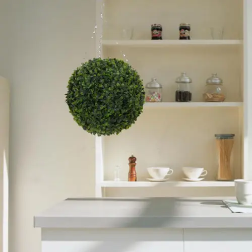 Предел 100 искусственные 12 см Растения Boxwood Buxus топиарные шары трава растения цепь