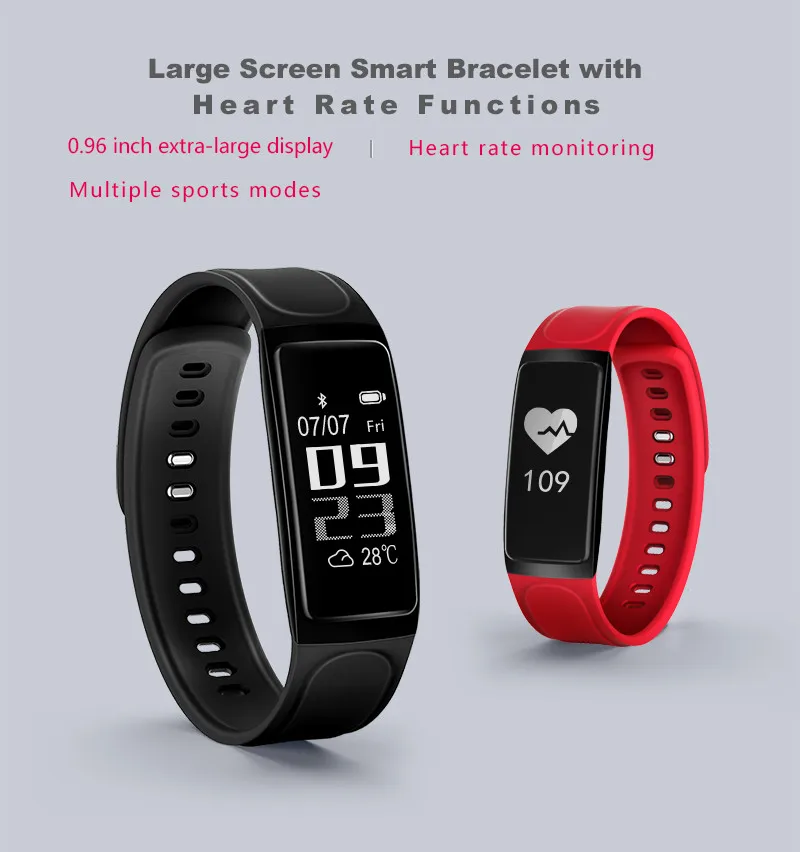 Egocsm C7 Smart Band IP67 Водонепроницаемый Фитнес трекер Смарт Браслет с сердечного ритма