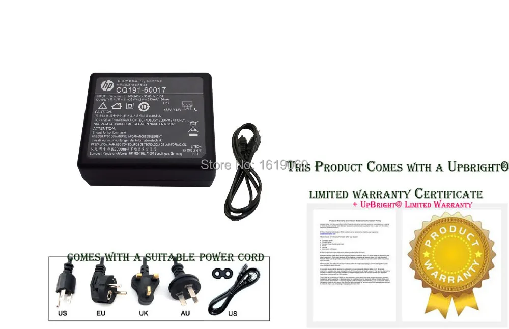 UpBright новый адаптер переменного/постоянного тока для принтера HP 3070a 3520 4610 4620e 32 в 12