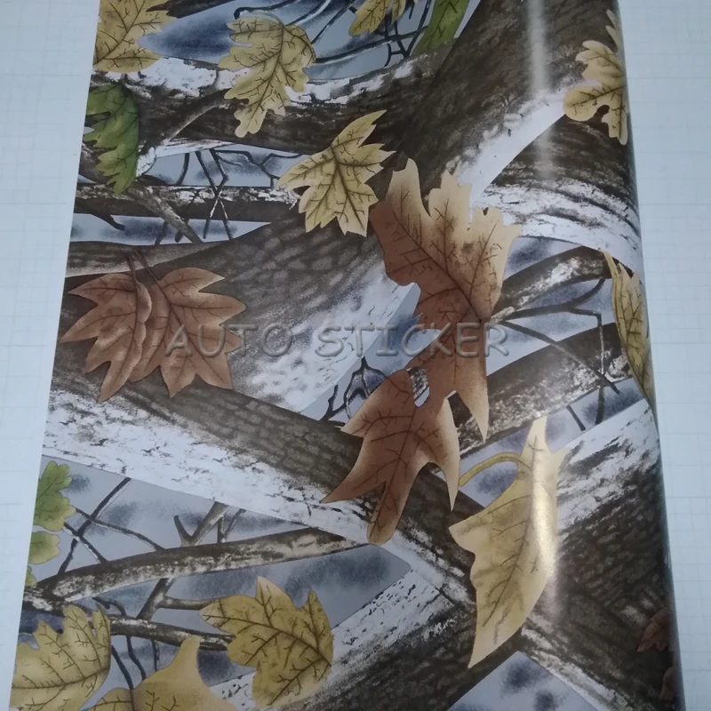 Камуфляжная виниловая пленка Realtree 10/20/30/40/50*152 см камуфляжная с листьями