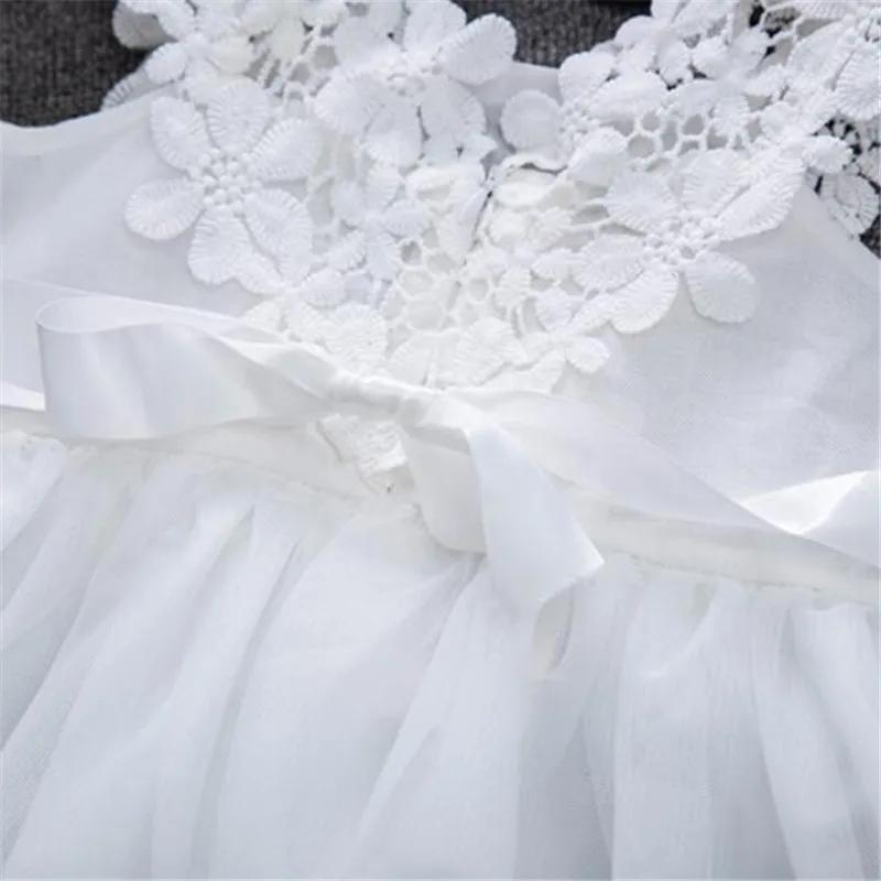 Новинка 2017 года детские летние платья для девочек О-образный воротник без