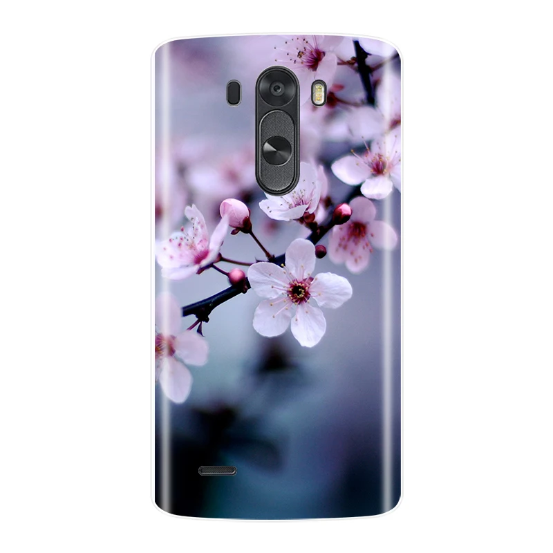 Чехол для телефона для LG G3, Мягкий Силиконовый ТПУ чехол с милым котом и цветами для LG G3 D850 D851 D855, чехол