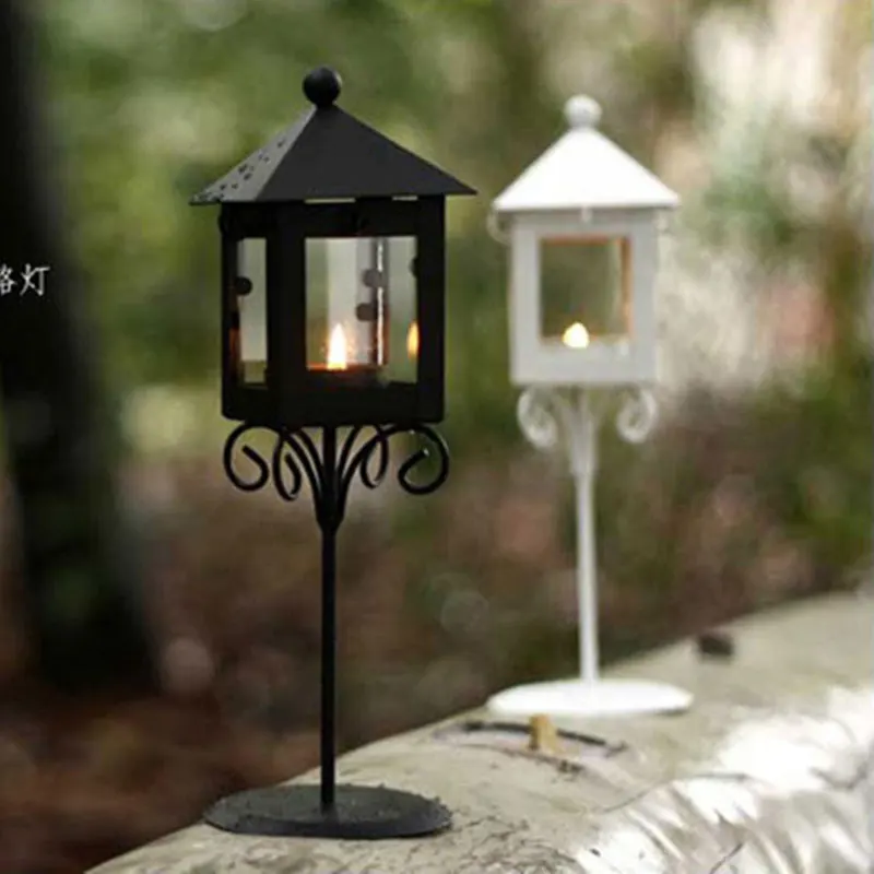 Ручной работы металлический подсвечник Винтаж домашний декоративный столик пол