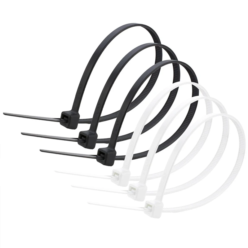 ZHEJIN 4 0 шт. 100 * мм самоблокирующиеся Нейлоновые кабельные стяжки 2 5 &quotInch Zip Tie Loop Ties