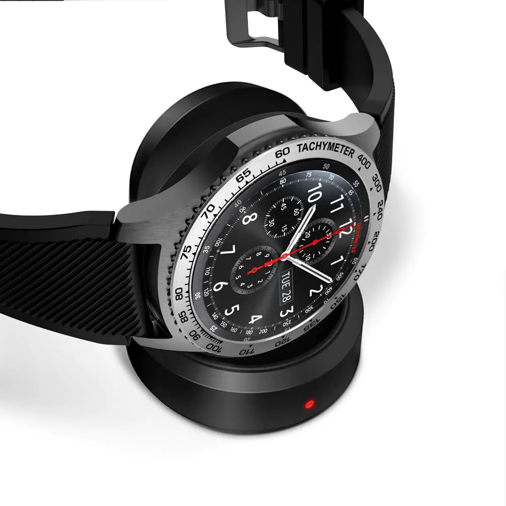 Металлический чехол с кольцом ободком для Samsung Galaxy Watch 42 мм/46 мм защитный рамкой Gear