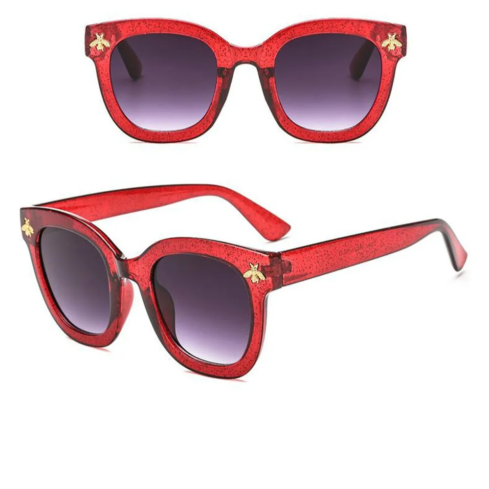 Sunglassate, женские, унисекс, винтажные, пчелы, солнцезащитные очки, Ретро стиль, большая оправа, Ретро стиль, очки, гранж, UV400, очки, солнцезащитные очки для женщин