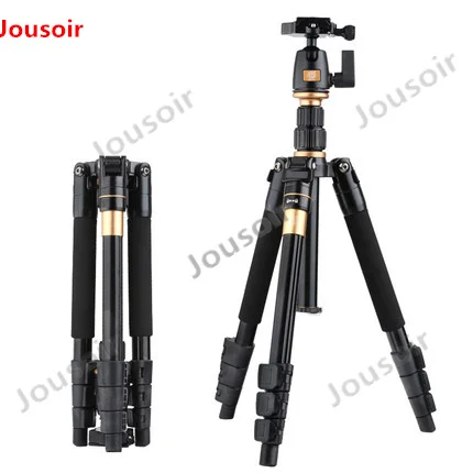 

Camera Tripod QZSD Q555 Aluminium Alloy Camera Video Monopod Professional Extendable Tripod With Quick Release Plate Stand CD50