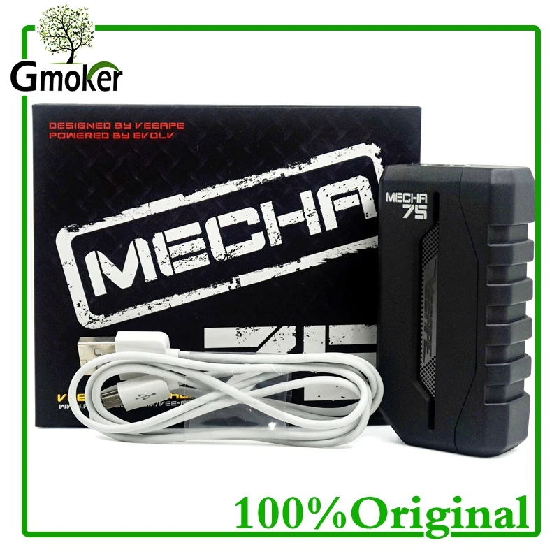 Оригинальный VeeApe MECHA DNA 75 Вт коробка мод Evolv чип Vape TC-SS/TC-NI/TC-TI электронные сигареты
