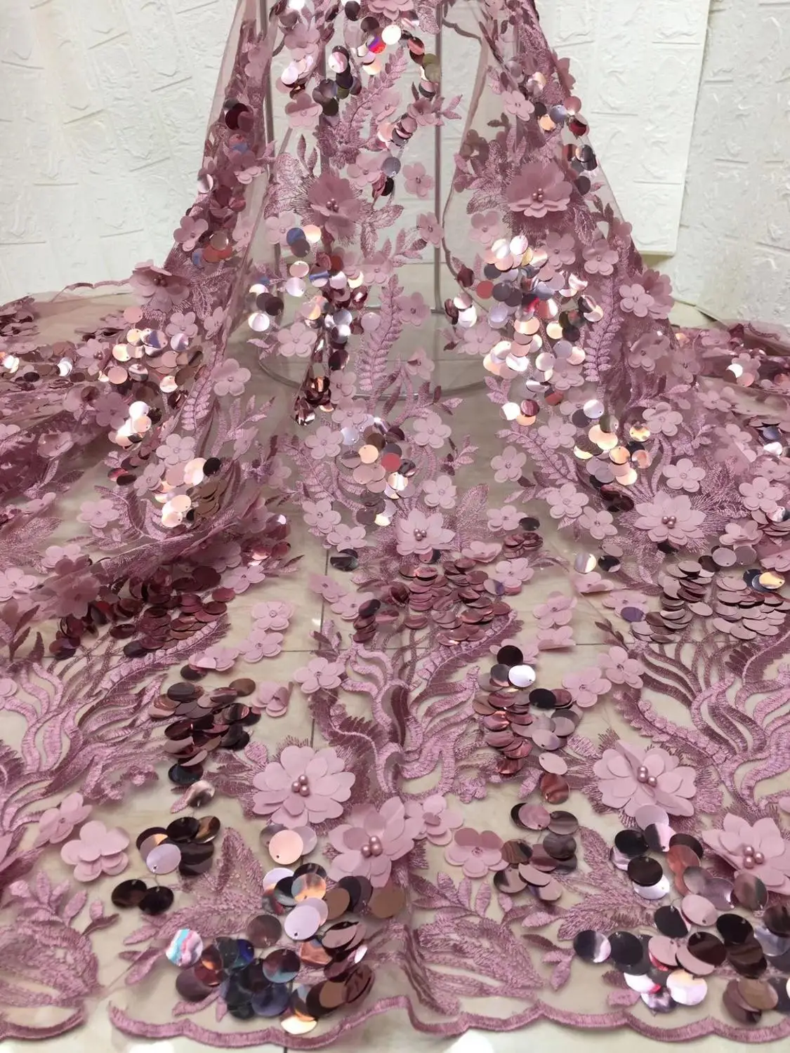 

2019 Latest French Laces Fabrics High Quality Tulle African Laces Fabric For Wedding Nigerian Net Lace Material JIAXJUN115