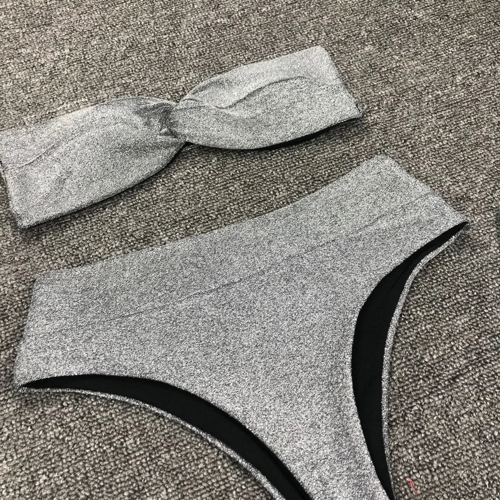 Бикини 2020 сексуальный женский модный пуш-ап бюстгальтер с открытыми плечами