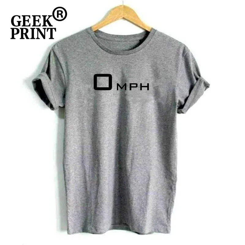 Женские топы 0 миль/ч футболки с логотипом женские милями в час забавная шутка