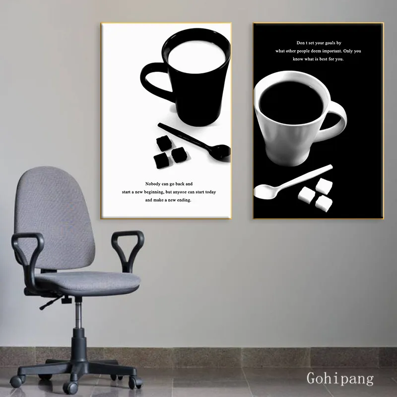 Скандинавский кофе цитаты художественные плакаты и принты современный черный