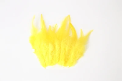 Yellow 50pcs Натуральные перья фазана, 10-15 см, многоцветные, куриные перья, Плюм для рукоделия, свадебные украшения, рукоделие, украшение для дома, 50 шт - Цвет: Yellow 50pcs