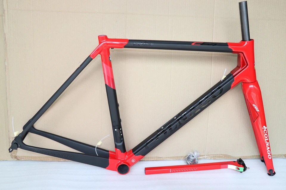 Красный Colnago C64 карбоновый Дорожный полный велосипед с Groupset для продажи углеродный 50 мм Колесная