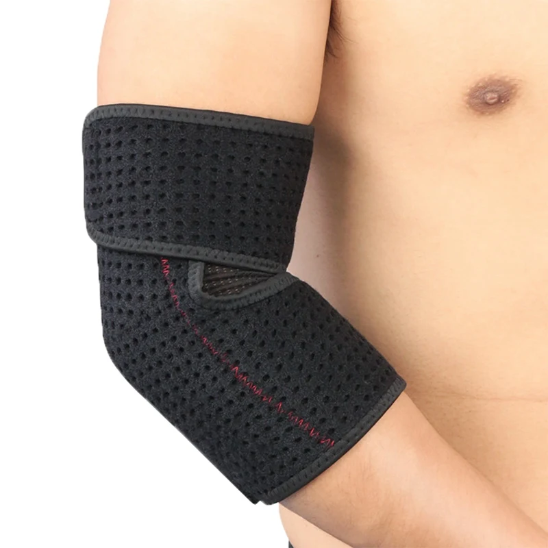 

1PCS Sport Elbow Support Pads Men Adjustable Breathable Arm Protective Gear Sports Safety For Badminton Gym Tennis