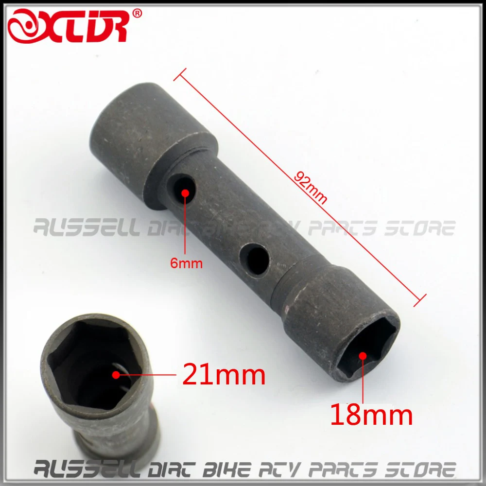 Трубчатый гаечный ключ 18 мм 21 трубчатый двухсторонний с свечей зажигания