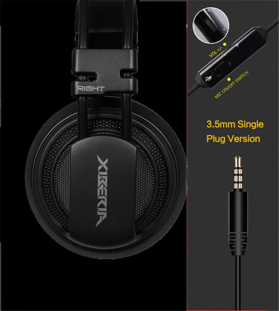 XIBERIA V10 Игровые наушники casque компьютерная стереогарнитура с микрофоном Микрофон светодиодный светильник для ПК геймера fone de ouvido