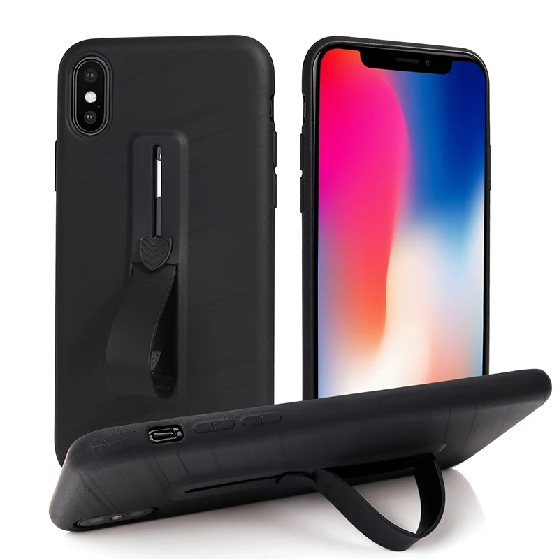 Rheinruby стенд Функция чехол для iPhone 6 S 7 8 Мягкие TPU Тонкий кольцо держатель X 10 плюс