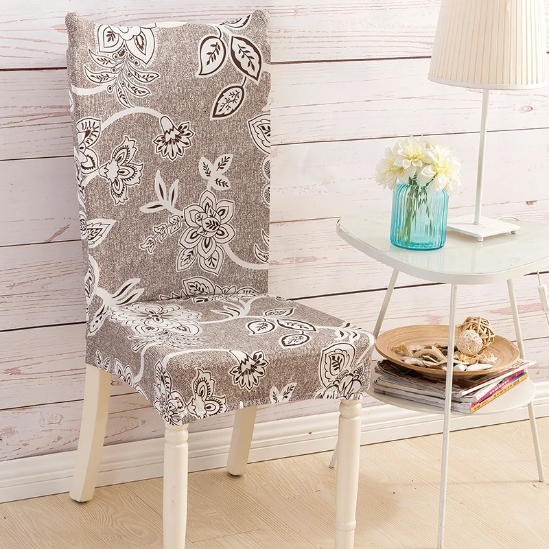 Эластичные чехлы на кресла из спандекса с принтом для свадьбы столовой офиса