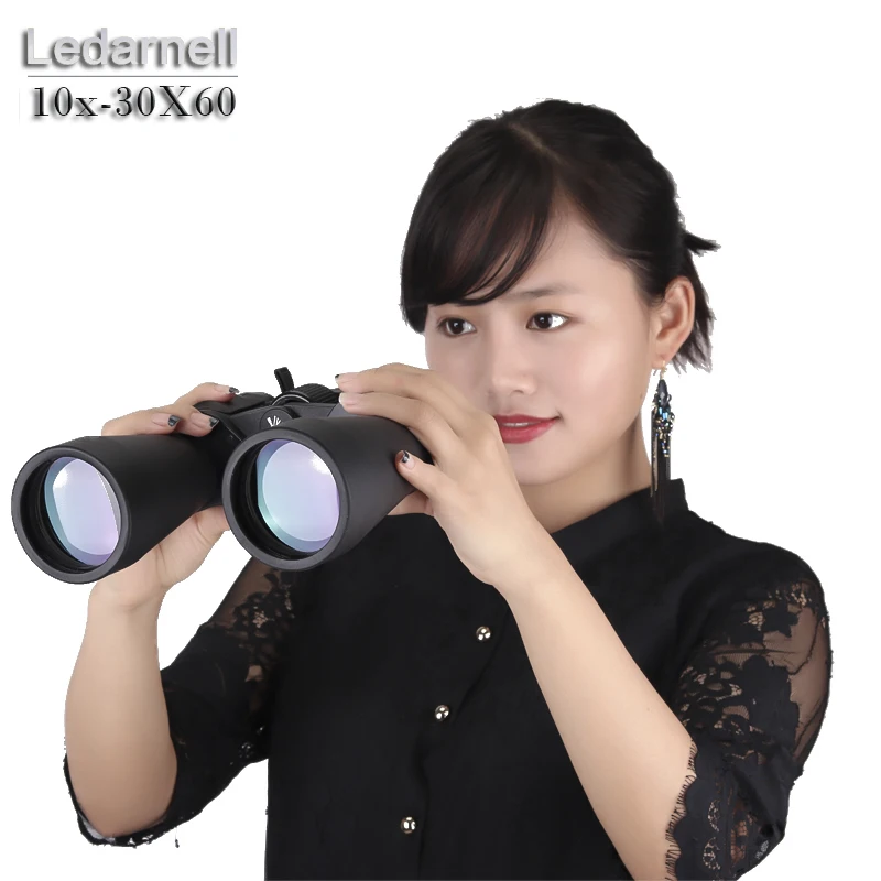 Бинокль Ledarnell 10 30X60 объектив высокой мощности HD телескоп с регулируемым зумом и