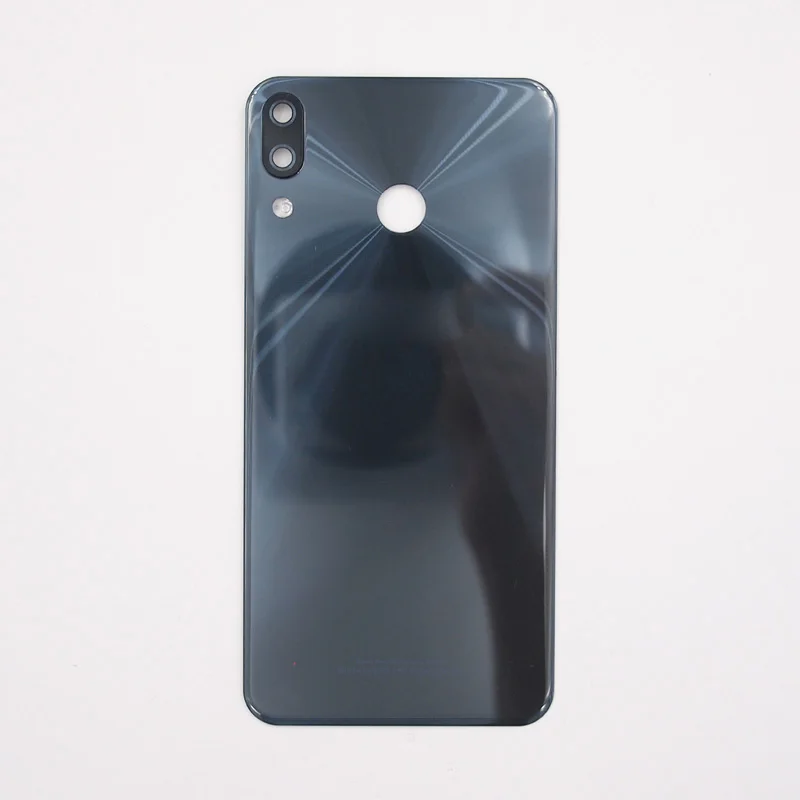 Baansam Стекло Батарея дверь задняя крышка Корпус чехол для ASUS Zenfone 5 ZE620KL с клейкой лентой 3M - Цвет: Черный