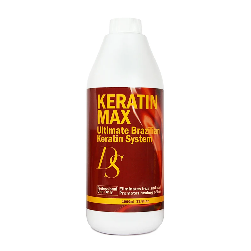 

Newest 1000ML Free Formalin DS MAX Brazilian Keratin Treatment Straighten and Repair Damaged Cruly Hair Cream Free Shipping