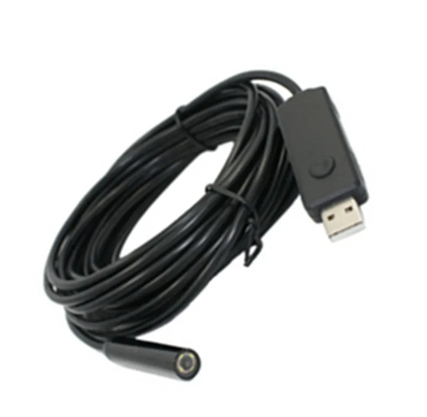USB эндоскоп с камерой 2 м 7 мм 300000 пикселей цифровой микроскоп CMOS Бороскоп