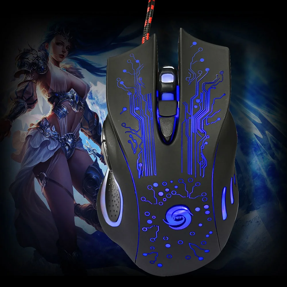 HXSJ J100+ A885 Набор клавиатуры и мыши с 35 клавишами мини USB Проводная 5500 dpi 6 кнопочная светодиодный оптическая игровая клавиатура мышь комбо для компьютера