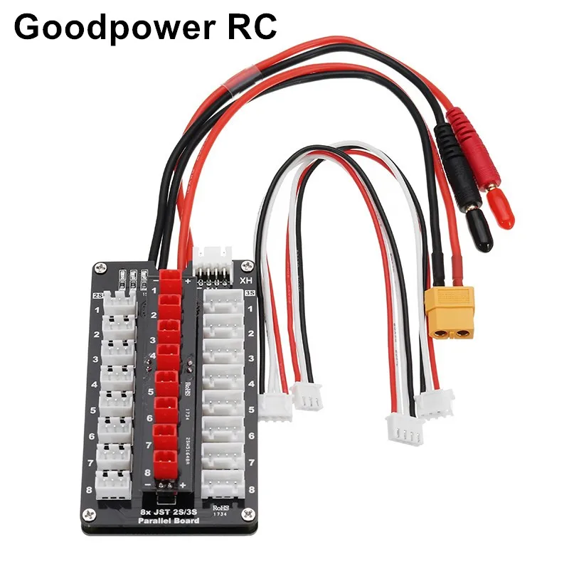 Параллельная зарядная плата G.T.Power 2-3S JST Plug Para Board для IMAX B6 ISDT Q6 D2 зарядное