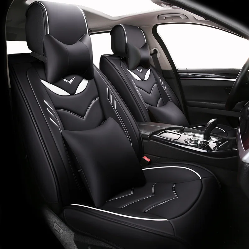 (Передние и задние) Специальные кожаные чехлы для автомобильных сидений lada vesta