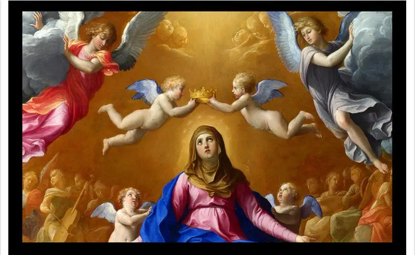 3D photo wallpaper 3d celing murals Angel wings frescoes on the classical style wall paper living room decoration | Обустройство дома