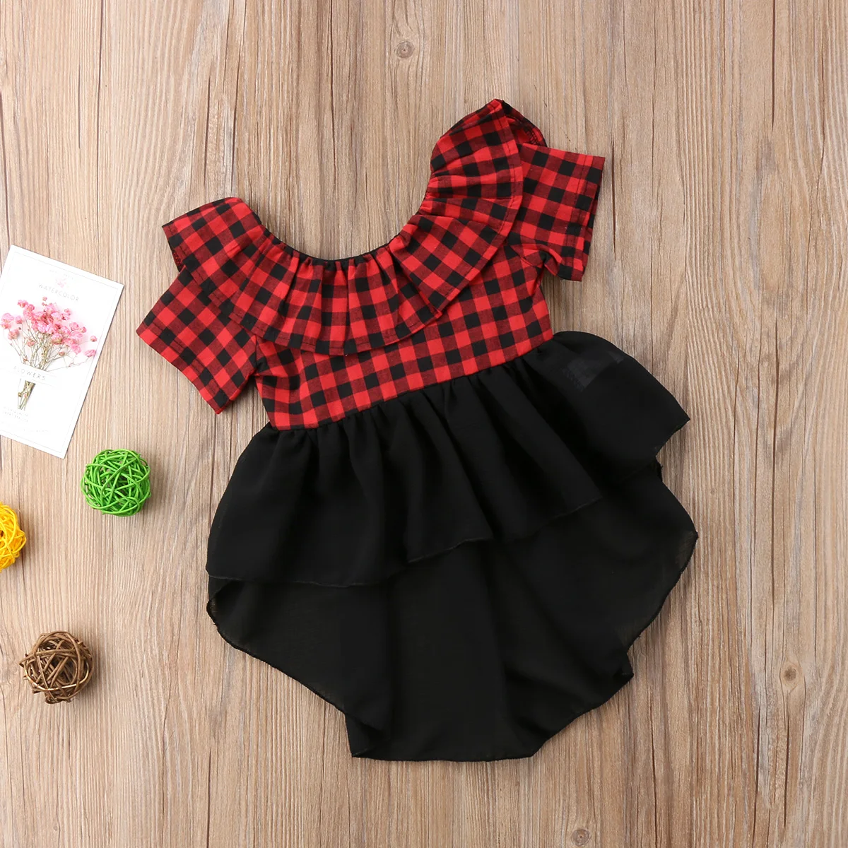 Pudcoco 2018 Новое клетчатое платье-пачка для маленьких девочек винтажное платье